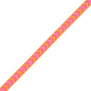 Lint met tekst Arrows Pink-yellow